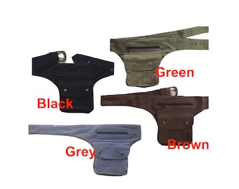 UTILITY BELT - assorted colours, fanny pack, Pocket belt, Festival belt, canvas pocket belt, cnbedp