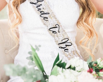 Bachelorette Sash - Bachelorette Party - Future Mrs. Sash - Bride Sash - Bachelorette Party Sash - Bridesmaid Sash - Bride Gift - Gold Sash
