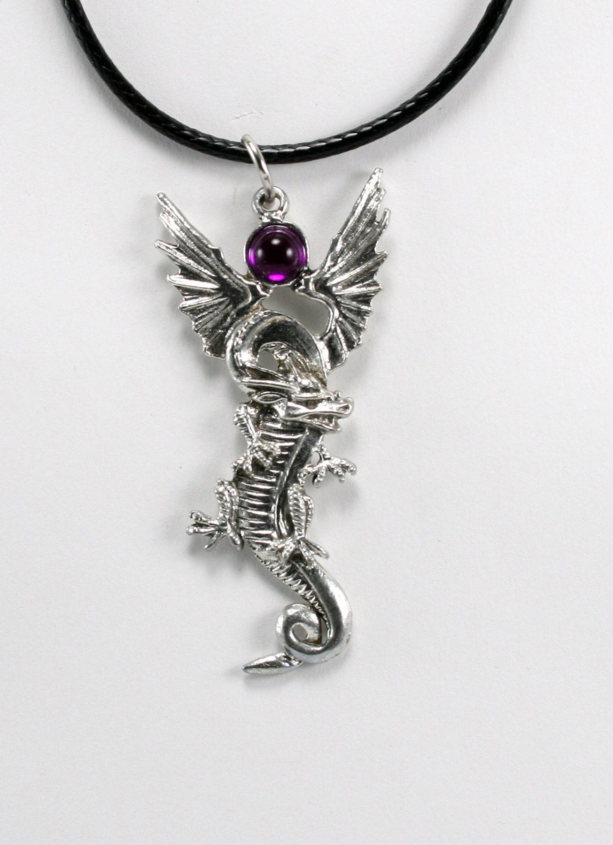 Fine Pewter Dragon Necklace