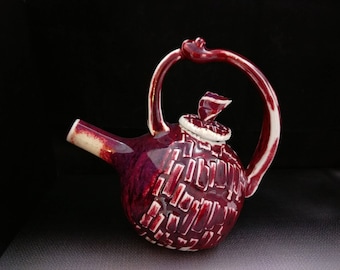 ChingWenArts handmade porcelain Teapot Vase Pot, #E199