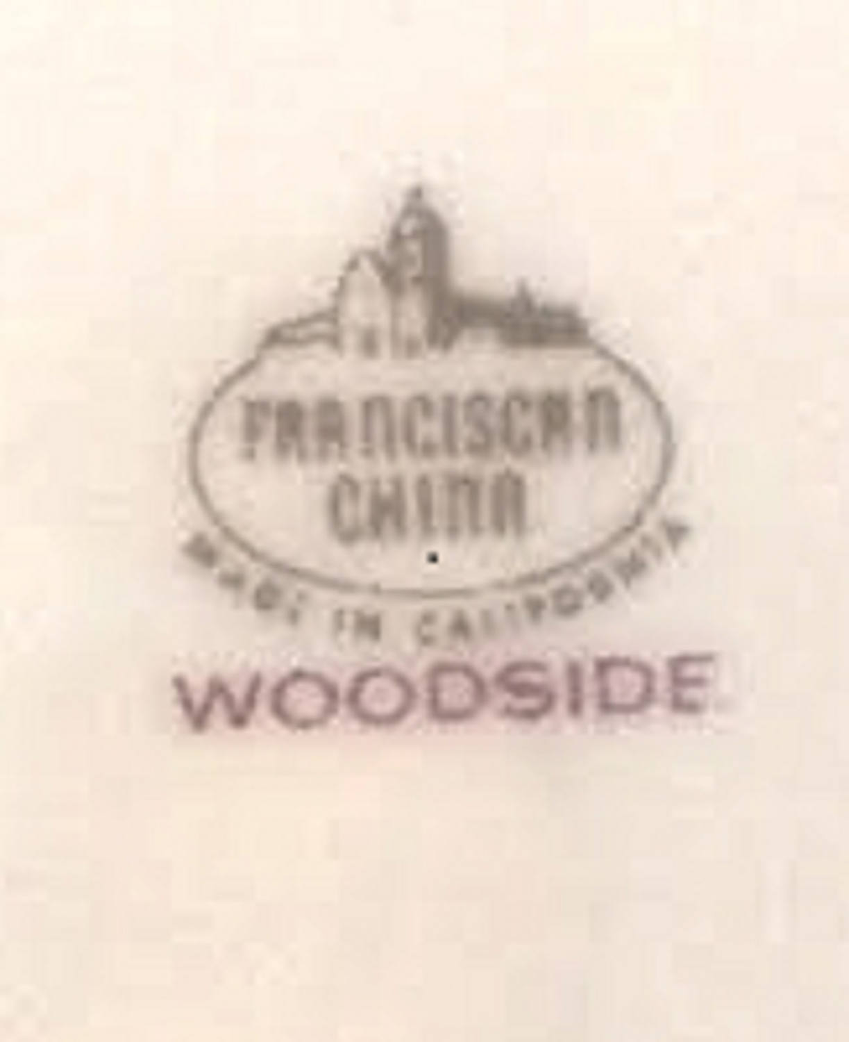 Franciscan Woodside Oval Serving Platter, Vintage Floral Fine China Platter