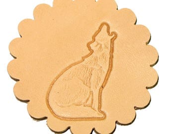 Howling Coyote Left Leathercraft 3-D Stamp 88422-01