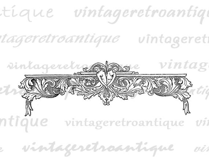 Classical Banner Digital Printable Image Header Download Graphic Vintage Clip Art Jpg Png Eps HQ 300dpi No.776