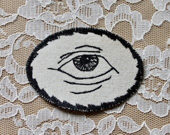 LOOK UP embroidered canvas patch - limited edition
