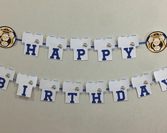 Real madrid party, Real madrid birthday decoration, Real madrid banner