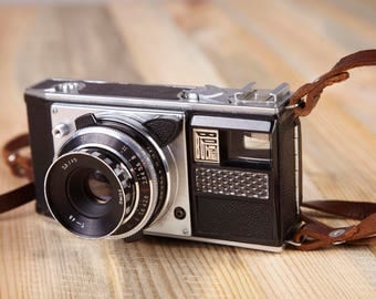 Vintage Rare Camera Voskhod. Film Camera Voshod. Working camera. Viewfinder Camera.