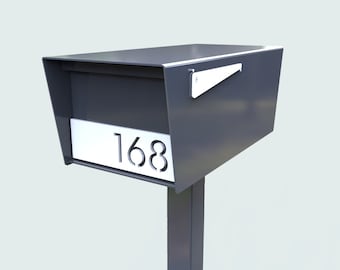 GOODWOOD Powder Coated RAL 7015 Slate Grey Stainless Steel Mailbox