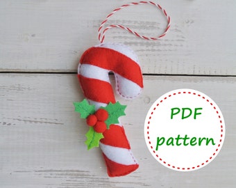 Christmas Ornaments. PDF Pattern. Felt Ornaments. Digital