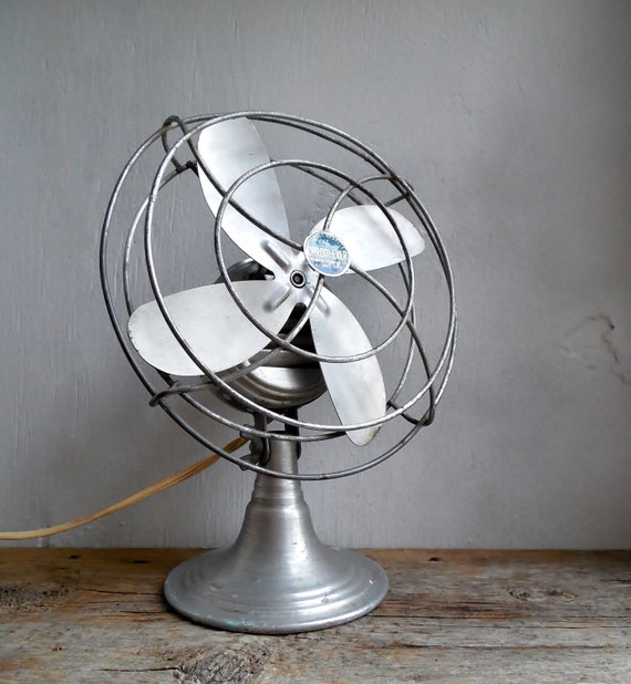 1950s Chrome Ever Desk Fan Industrial Loft Vintage Office 8