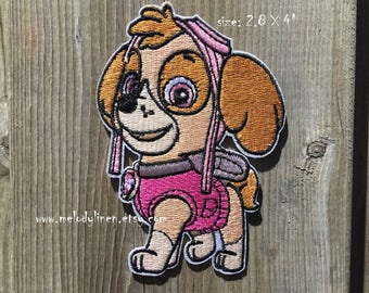 Skye Iron on Patch Skye Iron on Applique Paw Patrol iron on patch Paw Patrol applique