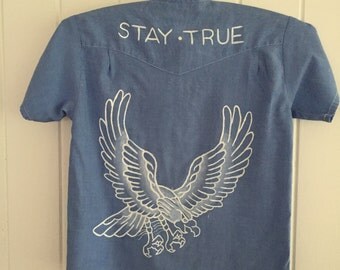 Kids button up shirt custom tattoo