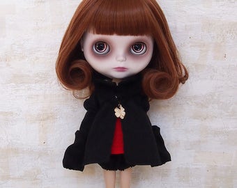 Blythe dress/Netsuke dress02/cotton/wool/kimono fabric/by T-kuma66.