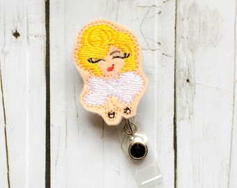 Cute Marilyn Monroe Nurse Badge Holder - Badge Reel Retractable ID Teacher