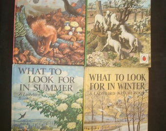 What To Look For, Complete 4 Volume Ladybird Nature Set,