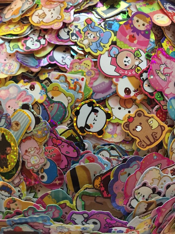 Kawaii Sticker Flakes Grab Bag by MaggieesCreations on Etsy