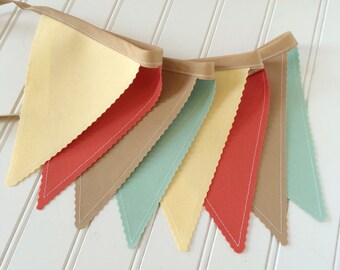 Bunting Banner, Party Decor, Wedding/Baby Shower Decor, Photo Prop, Fabric Bunting, Pennant Banner, Garland, Wall Hanging, Nursery Decor