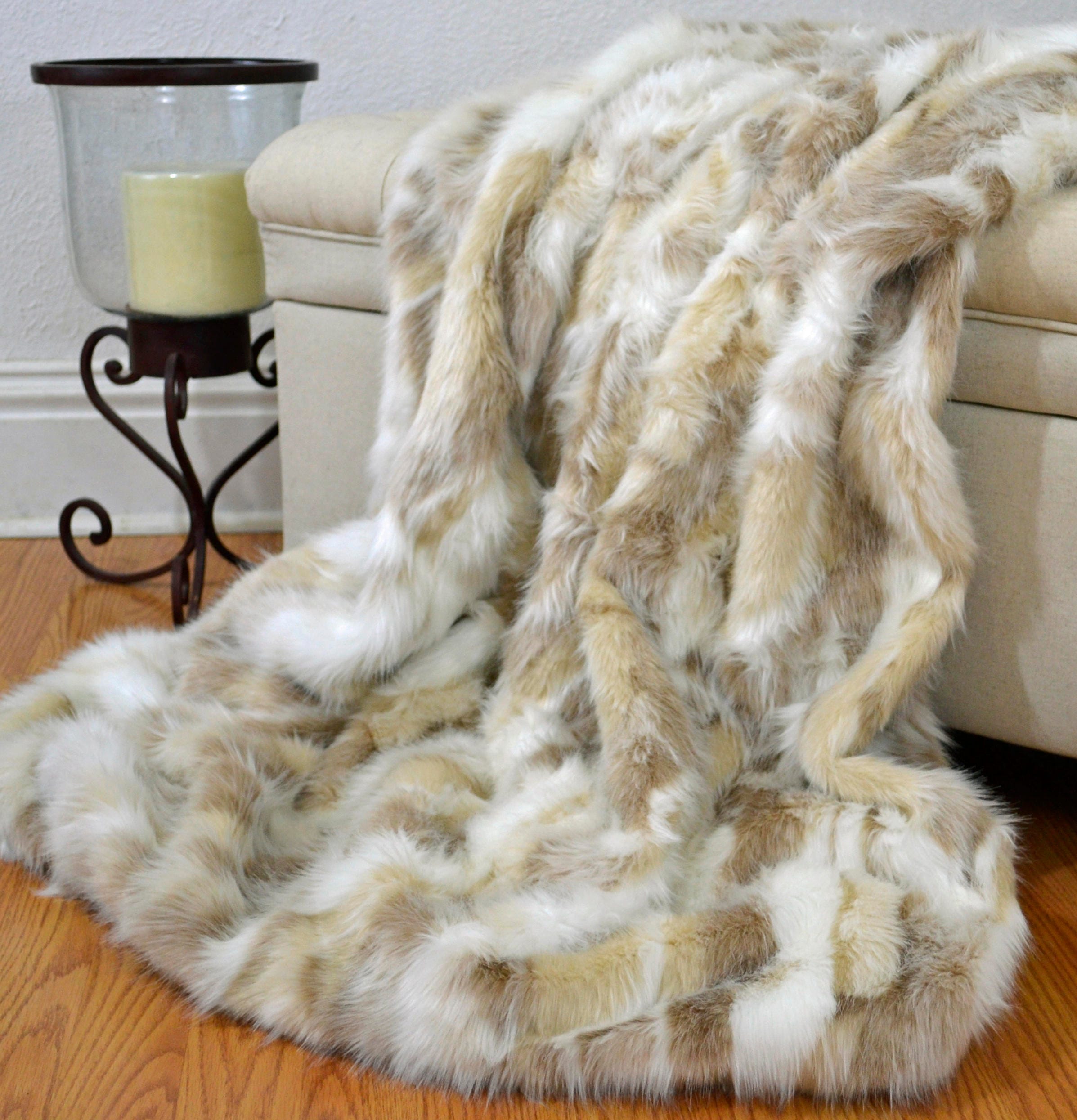 Faux Fur Fox Blanket Throw Faux Fur Blanket Faux Fox Fur