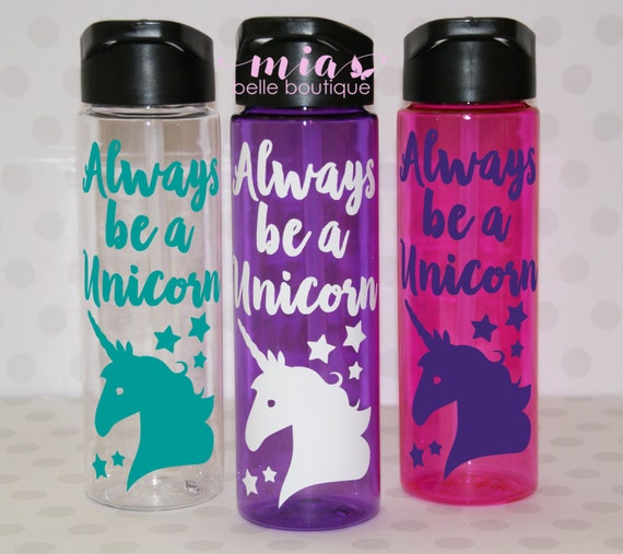 Personalized unicorn water bottle personalized unicorn gift