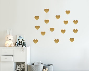 hearts decal choose your color scandinavian design girly wall decal gold decals - Wall Design Decals hearts decal choose your color scandinavian design girly wall decal gold decals - Wall Design Decals