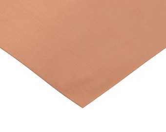 RMP 110 Copper Sheet - 0.021" Thickness (16 Oz) 1/8 Hd, 12" Width, 12" Length
