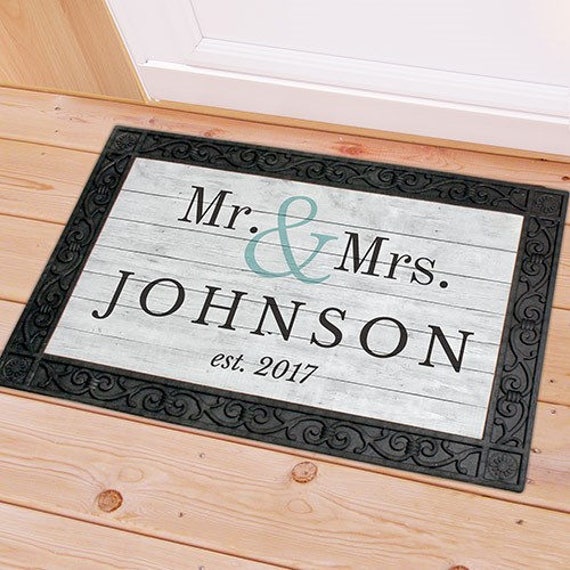 Personalized Door Mat Couples front door mat mat