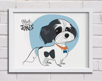 Custom Pet Portrait - Pet Portrait - Pet Memorial - Pet Loss Gifts - Pet Portrait from Photograph - Pet Memorial Picture - Pet Illustration