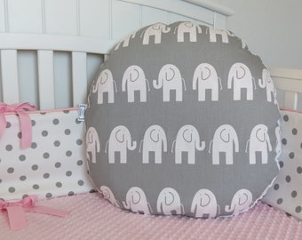 Elephant and Minky Boppy Lounger Cover - Boppy Lounger Pillow Cover, Minky Nursing Pillow