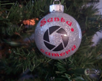 Santa Camera Ornament