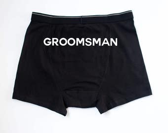 Groomsman boxers | Etsy