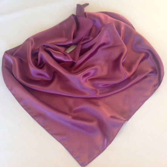 brown satin scarf top