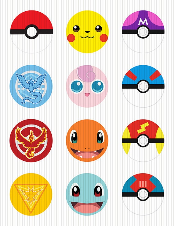 2 Inch Circle Digital Pokemon Go Digital 2 Inch Circle