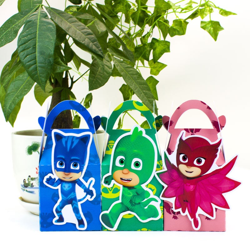 Pj masks Favor Box Candy Box Gift Box Cupcake Box Kids