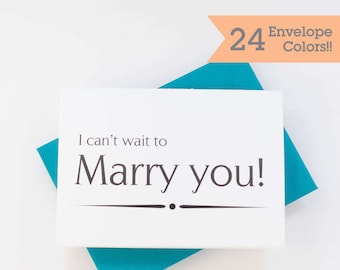 I Can't Wait to Marry You, Wedding Card to Husband, Wedding Day Card (WC003-PR)