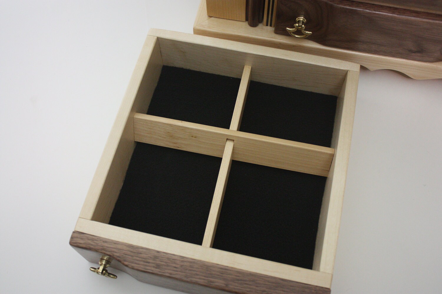 Jewelry Box with Adjustable Dividers For Sale