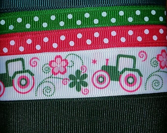 Pink tractor | Etsy