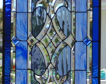 Stained Glass Window Hanging 29 1/2 X 18 3/4