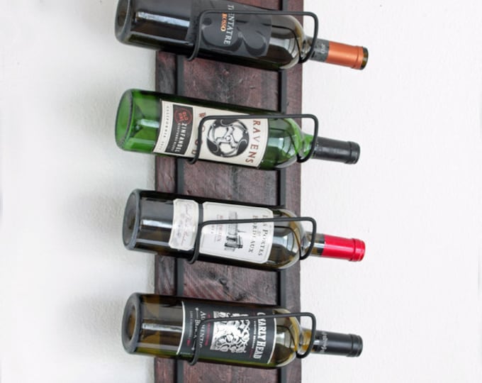 Wedding Gift Wine Rack | Wall Mounted Wine Rack | Rustic Wine Rack | Wooden Wine Rack | Handmade Wine Rack | Gift
