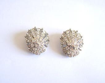 Shoe Clips diamante silver clips for shoe embellishments pair