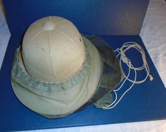 Vintage Beekeepers hat. Pith helmet . Pith. Beekeeping . bee keeping. Bee keepers hat.