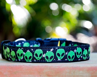 Alien Invasion Dog Collar / Dog Collars Australia / XS-XL