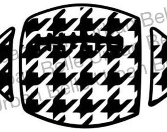 Houndstooth Football svg, dxf cutting file