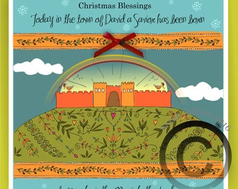 Items similar to Christian Christmas Card - Religious Card - Baby Jesus
