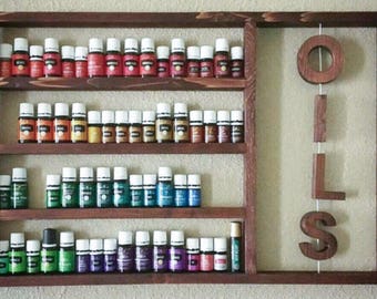 Essential oils shelf, essential oil storage, oil shelf, unique gift, wood shelf, hanging shelf, essential oil holder, housewarming gift