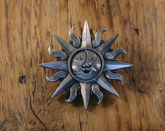 Celtic Sun & Moon Brooch