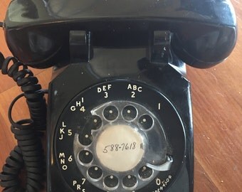 Vintage 1950's Old Rotary Phone Original Western Electric