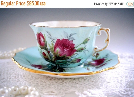 On Sale Antique Hammersley Rose Tea Cup By Teacupsandoldlace