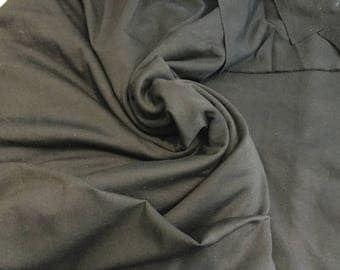Heavy Black Ponti knit, amazing weight, price is per yard, 62" wide, beautiful weight