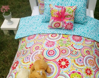 Doll Bedding Set for American Girl AG Dolls 18" or smaller