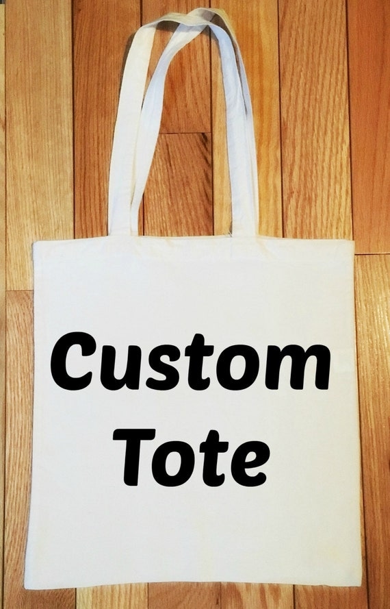Items similar to Custom Tote Bag- Tote-Grocery Tote-Reusable Grocery Bag-Tote Bags-Free Shipping ...