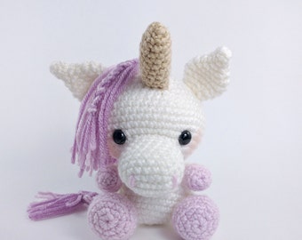 PATTERN: Crochet unicorn pattern - amigurumi unicorn pattern - stuffed toy animal tutorial - PDF crochet pattern